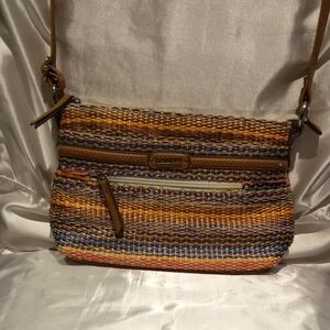 Multicolor Woven Crossbody Bag